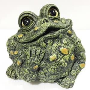 Toad Hollow 10 in. W Large Toad Dreamer Whimsical Home and Garden Statue