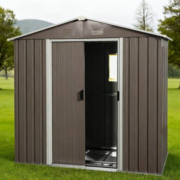 8 ft. x 4 ft. Metal Shed with Window (32 sq. ft.)