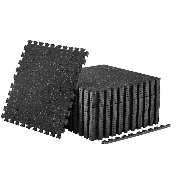 Exercise Mat, 24 PCS Fitness Equipment Mats, 24 x 24 x 0.56 in., High-Density EVA Foam Mat Set, Interlocking 96 sq ft