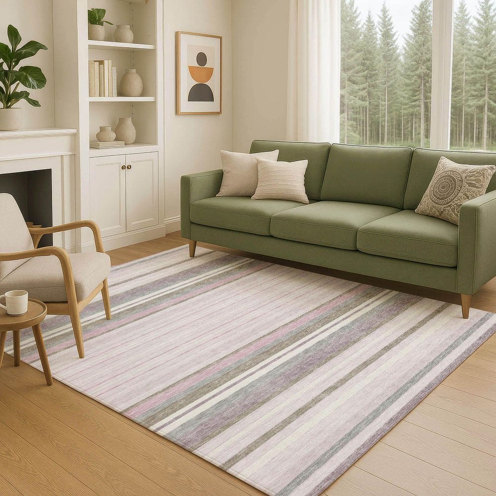 Chantille Machine Washable Indoor/Outdoor Abstract ACN2330 Blush 3 ft. x 4 ft. Area Rug price history on PriceWatchPro