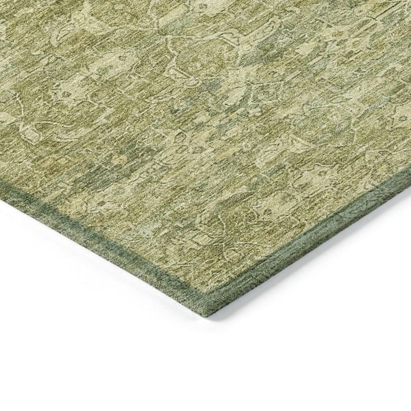 Chantille Machine Washable Indoor/Outdoor Abstract ACN2324 Sage 2 ft. 3 in. x 7 ft. 6 in. Runner Rug