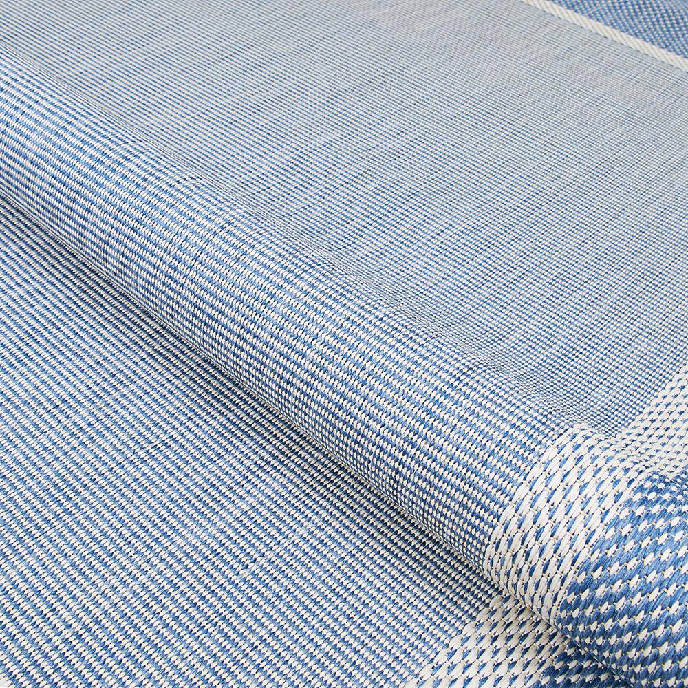 Recife Champagne-Blue 5'10" x 9'2" Synthetic Transitional Area Rug