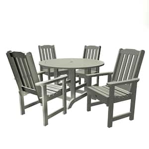 Springville 5-Pieces Round Recycled Plastic Outdoor Dining Set