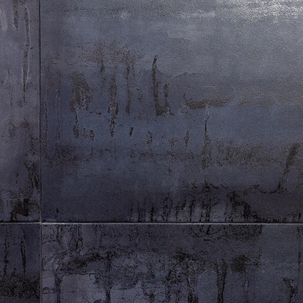 Large Dark Gray Matte Porcelain Rectified Floor and Wall Tile