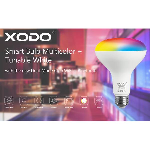 Wi-Fi Smart LED Bulb Multicolor Dimmable Night Light Wireless Bulb Adjustable 