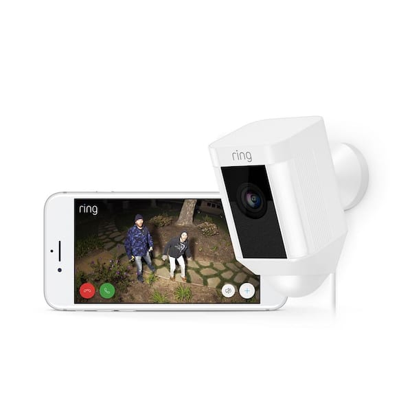 Spotlight Cam Wired Outdoor Rectangle Security Camera, White Spotlight Cam Wired Outdoor Rectangle Security Camera, White