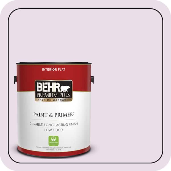 BEHR PREMIUM PLUS 1 gal. #650A-2 Ice Ballet Flat Low Odor Interior Paint & Primer