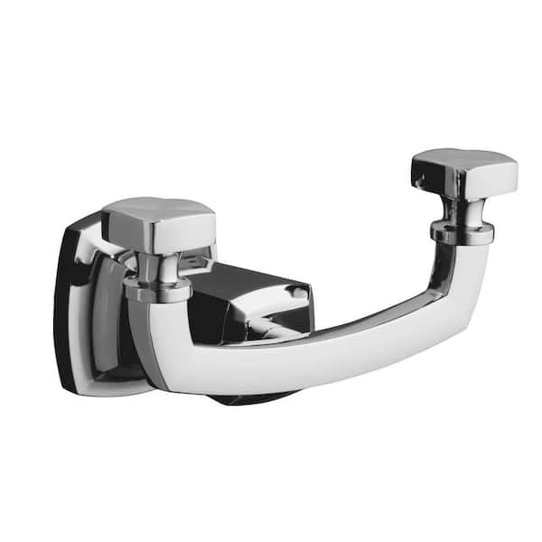 Margaux Double Robe Hook in Polished Chrome