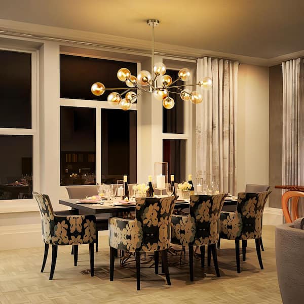 Guillerme & Chambron Chandelier ランプ ぺリアン Louis 6 Light Chandelier in Distressed Gold and Silver