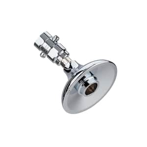 1-Spray 3.3 in. Single Wall Mount Waterfall Fixed Rain Shower Head in Chrome