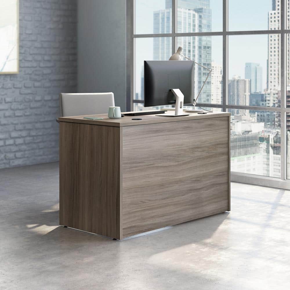 Hudson Elm 48" Transitional Executive Desk with Cord Management