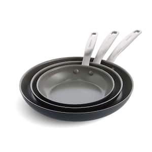 Chatham Aluminum 3-Piece Hard Anodized Healthy Ceramic Nonstick Frying Pan Set