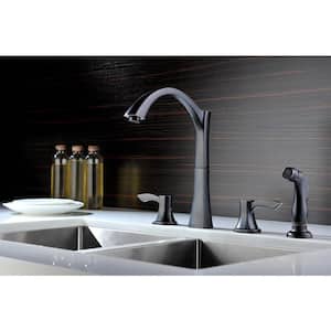 Soave Series 2-Handle Standard Kitchen Faucet in Oil Rubbed Bronze