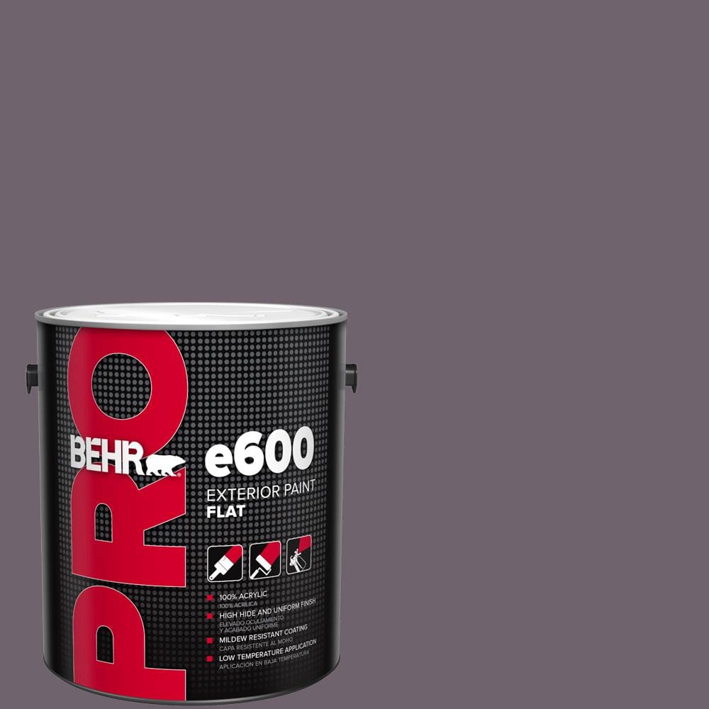 1 gal. #670F-6 Vintage Grape Flat Exterior Paint product image for price tracking