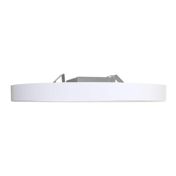 Juno Slimform 7 in. White Integrated LED Flush Mount for J-Box