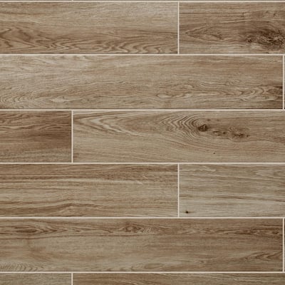 Daltile Trace Meadow 6 in. x 36 in. Golden Brown Glazed Porcelain Floor and  Wall Tile (14.5 sq. ft./Case) TM07636HD1PR