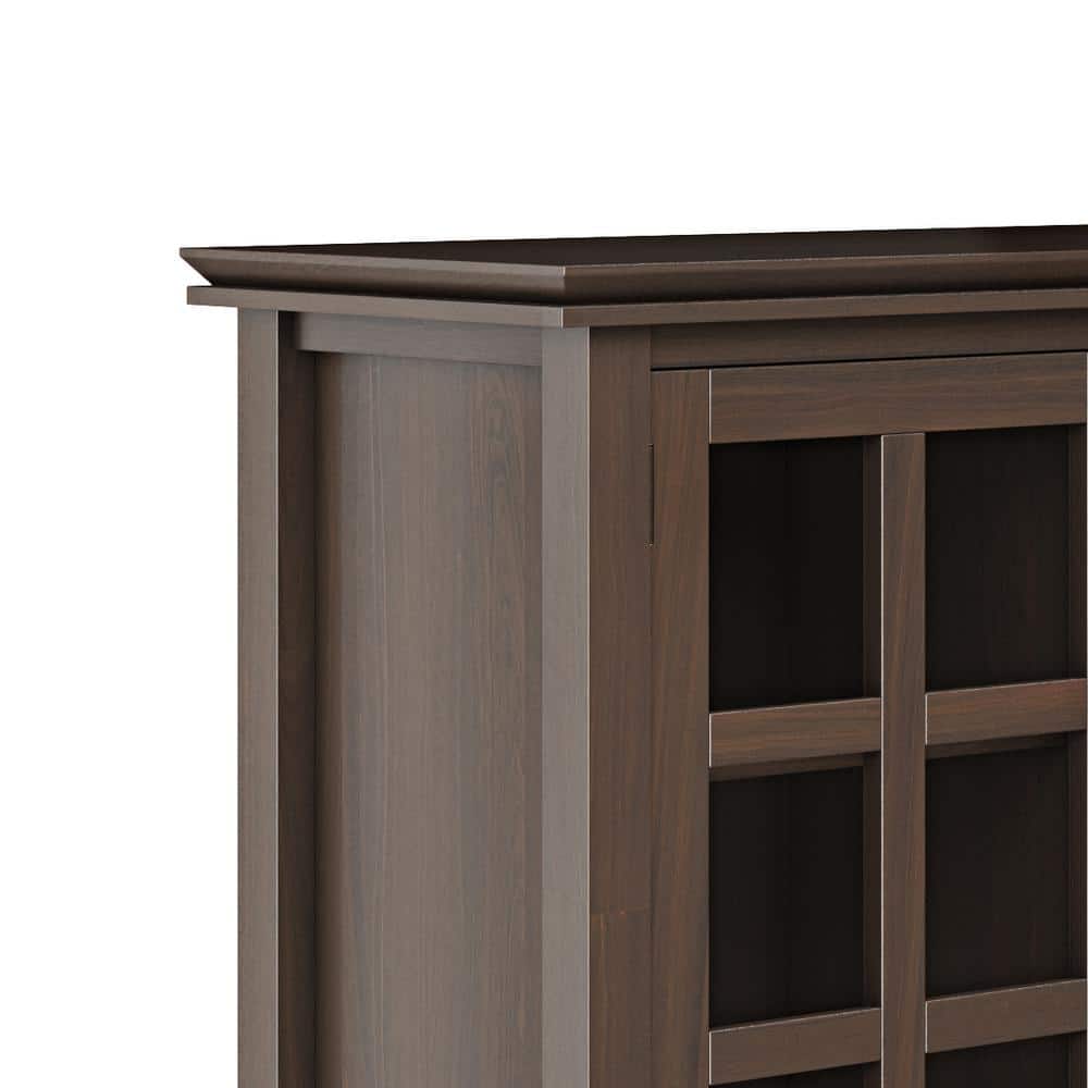 Artisan Tobacco Brown Freestanding Office Storage Cabinet with Adjustable Shelving
