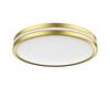 ASHBURROW 15 in. Gold Selectable LED Flush Mount with Night Light