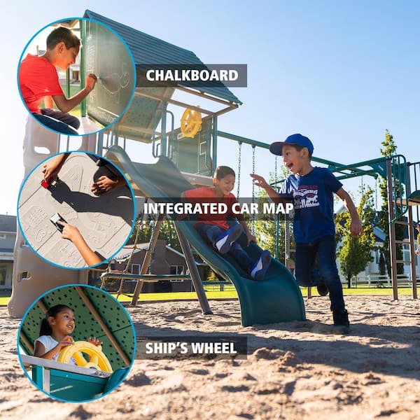 Lifetime Big Stuff Deluxe Swing Playset (Earthtone) 91080 - The