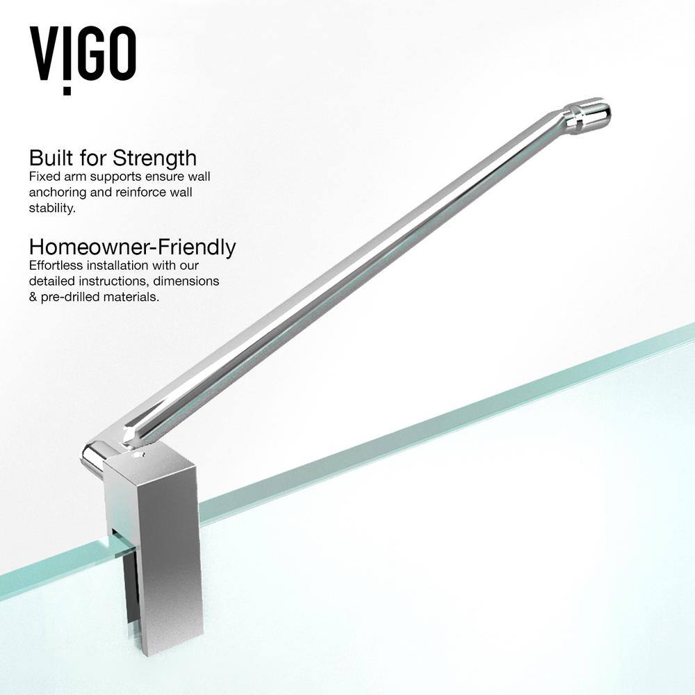 Monteray Frameless Chrome Shower Enclosure with Clear Glass and Base