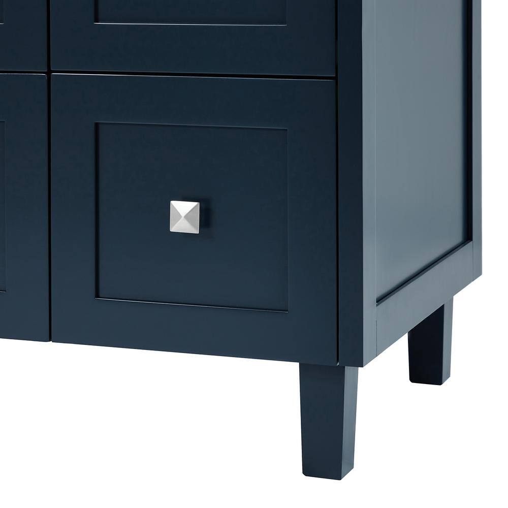 Midnight Blue 55" Single Sink Vanity with Quartz Top