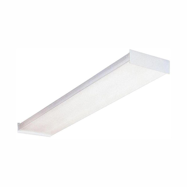 Lithonia Lighting SB 2 32 120 GESB 4 ft. Wraparound Fluorescent White Ceiling Fixture