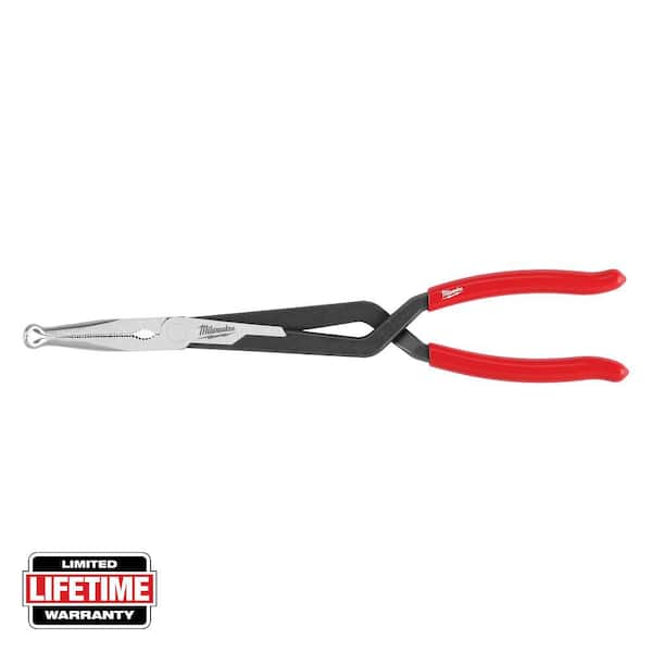 Milwaukee 13 in. Long Needle Nose Pliers with 5/16 in. Hose Grip and Slip Resistant Grip