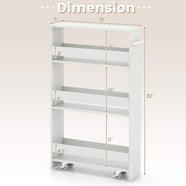 10-Tier Mint Rolling Storage outlet Cart