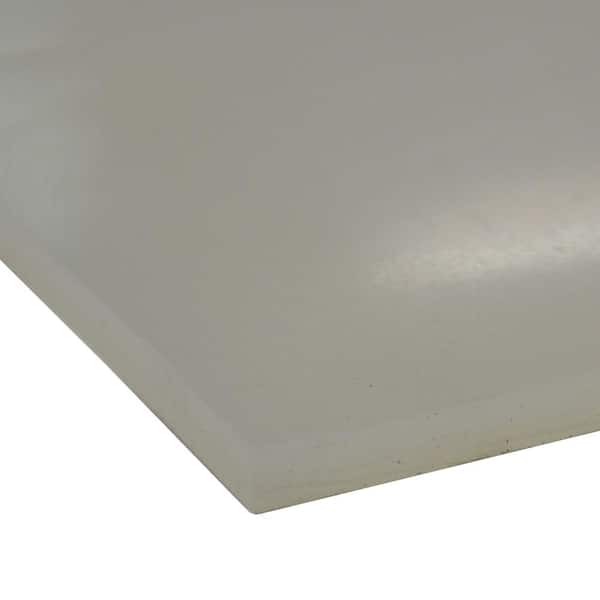 1/16 Thick 24 Length 24 Width UL 94HF1 Silicone Rubber Sheet White 