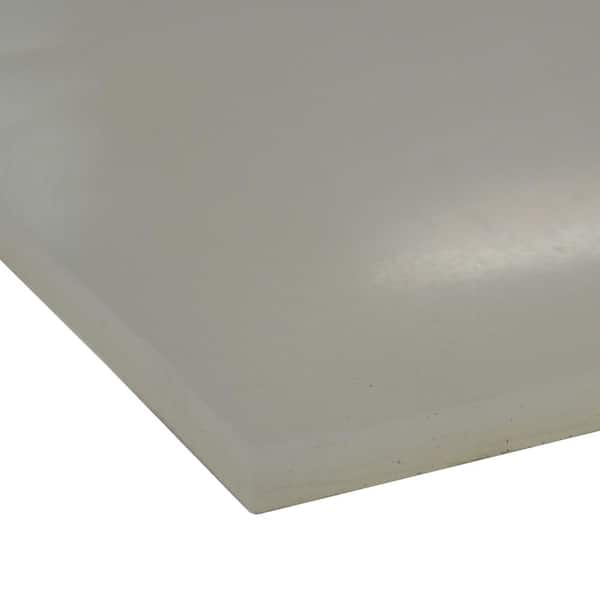 Rubber-Cal Silicone 1/4 in. x 12 in. x 12 in. Translucent Commercial Grade 60A Rubber Sheet