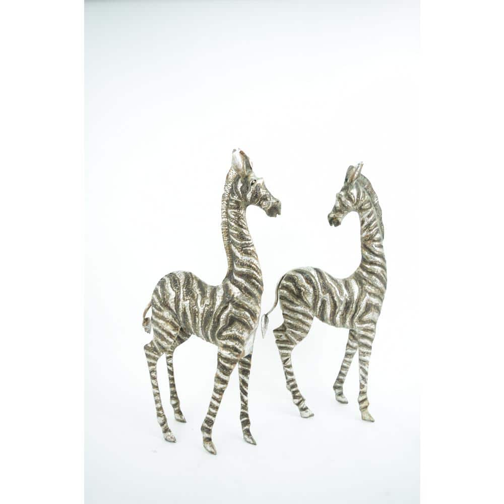 tall wooden zebra statues