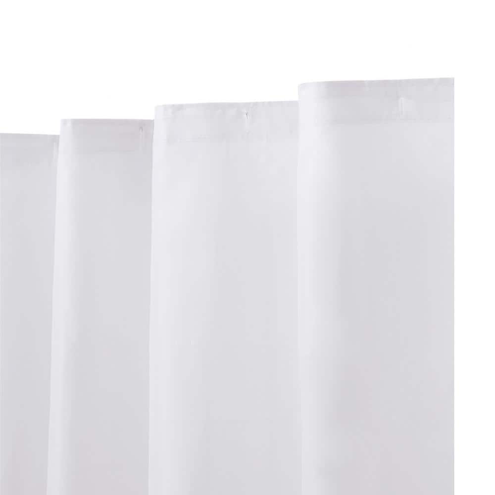 Polyester 70 in. W x 72 in. L White Fabric Shower Curtain price history on PriceWatchPro