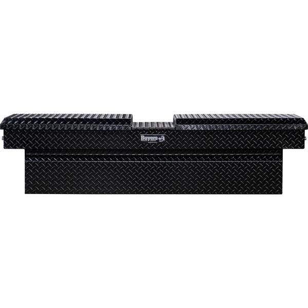 Lund 70 in Low Profile Gloss Black Aluminum Full Size Crossbed Truck Tool Box with mounting hardware and keys included Lund 70 in Low Profile Gloss Black Aluminum Full Size Crossbed Truck Tool Box with mounting hardware and keys included