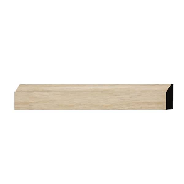 Ekena Millwork WM947 0.38 in. D x 1.25 in. W x 6 in. L Wood (White Oak) Casing Sample