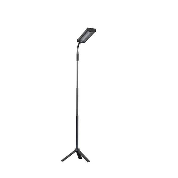 CIPACHO 39.37 in. 6-Watt Equivalent Black Indoor Equivalent LED Plant Grow Light, Neutral White