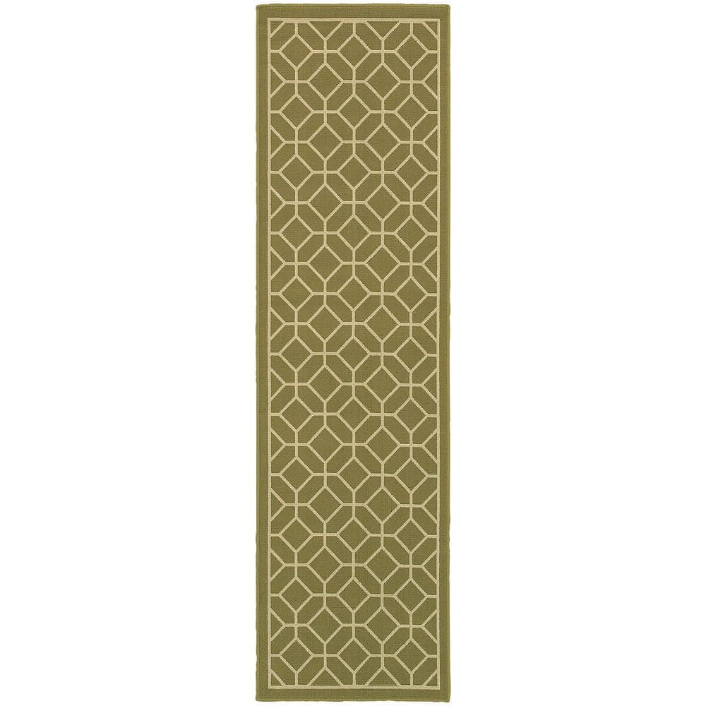 Home Decorators Collection Sand Goldenrod 2 ft. x 8 ft. Indoor/Outdoor