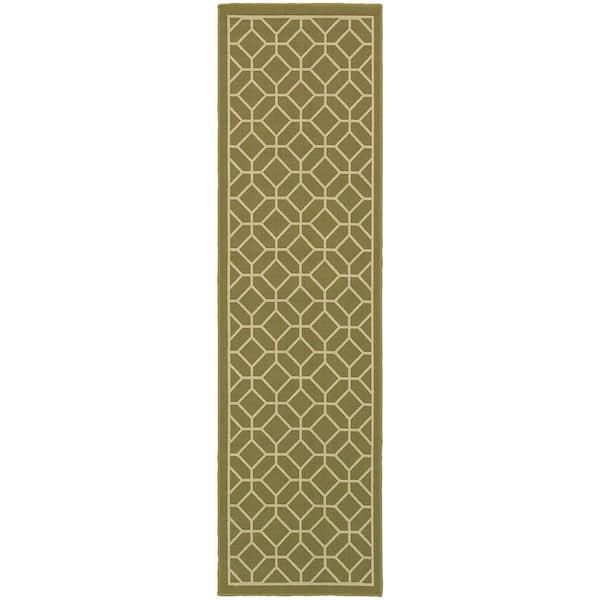Home Decorators Collection Sand Spa 2 ft. x 8 ft. Indoor/Outdoor Patio Runner Rug