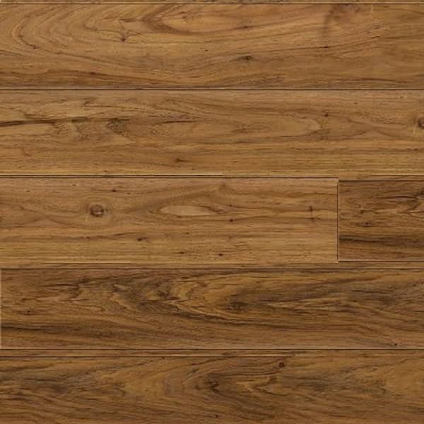 Unbranded Take Home Sample - Vista Falls Delaware Pecan Laminate Flooring with 5 in. x 10 in.
