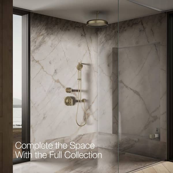 KOHLER Statement Round 1-Spray Patterns 2.5 GPM 14 in. Ceiling