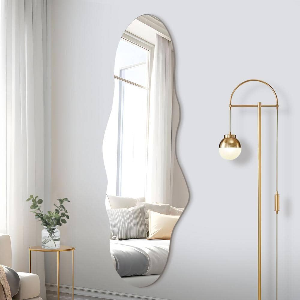 Lirago Irregular 20 in. W x 59 in. H Frameless Wall Mirror HD
