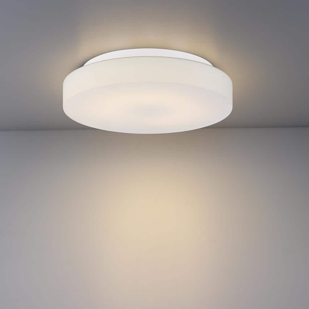 Eurofase Ramata 2-Light Opal White Glass Drum Flush Mount