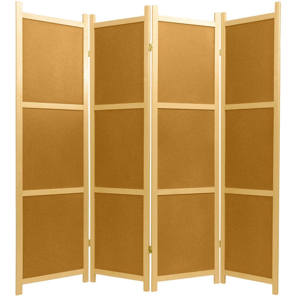 6 ft. Natural 4-Panel Cork Board Room Divider price history on PriceWatchPro