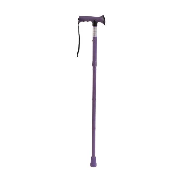 HealthSmart Folding Comfort Grip Cane in Lavender