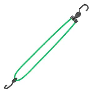 28 in. to 48 in. Adjustable Super Strong Bungee, Green (2-Pack)