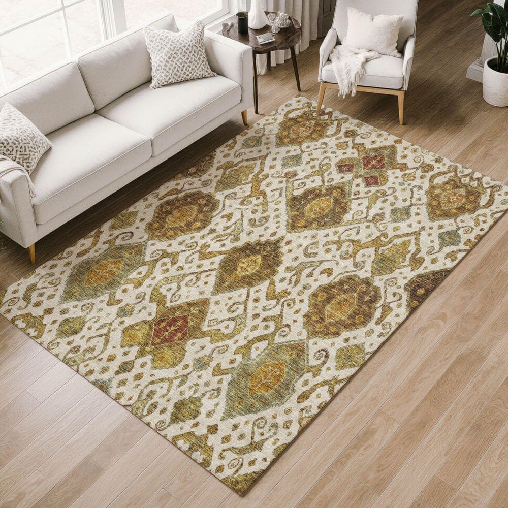 Chantille Machine Washable Indoor/Outdoor Abstract ACN2306 Ivory 5 ft. x 7 ft. 6 in. Area Rug price history on PriceWatchPro