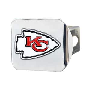 NFL - Kansas City Chiefs 3D Color Emblem on Type III Chromed Metal Hitch Cover
