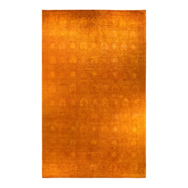 Vibrance One-of-a-Kind Orange - 11 ft. 10 in. x 18 ft. 7 in. Handmade Area Rug