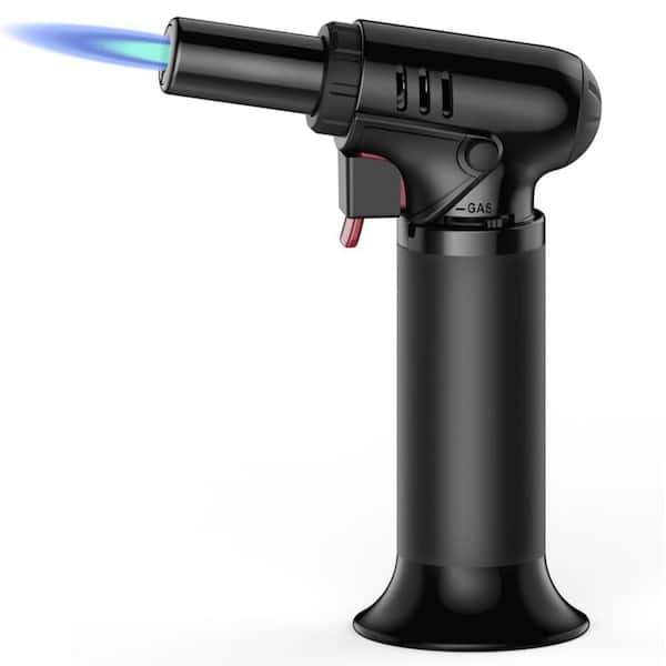 Butane Torch Lighter with Visible Fuel Window, Refillable Soldering Torch with Adjustable Flame