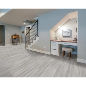 Take Home Sample - Basics Alloy Gray 12 mil T x 8 in. W x 8 in. L Glue down Waterproof Luxury Vinyl Plank Flooring