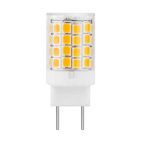 30-Watt Equivalent Warm White (3000K) Specialty LED T4 GY6. 35 Bi-Pin Base Dimmable Light Bulb (4-Pack)